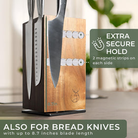 WALDWERK four-sided magnets securely grip heavy blades without slipping.
