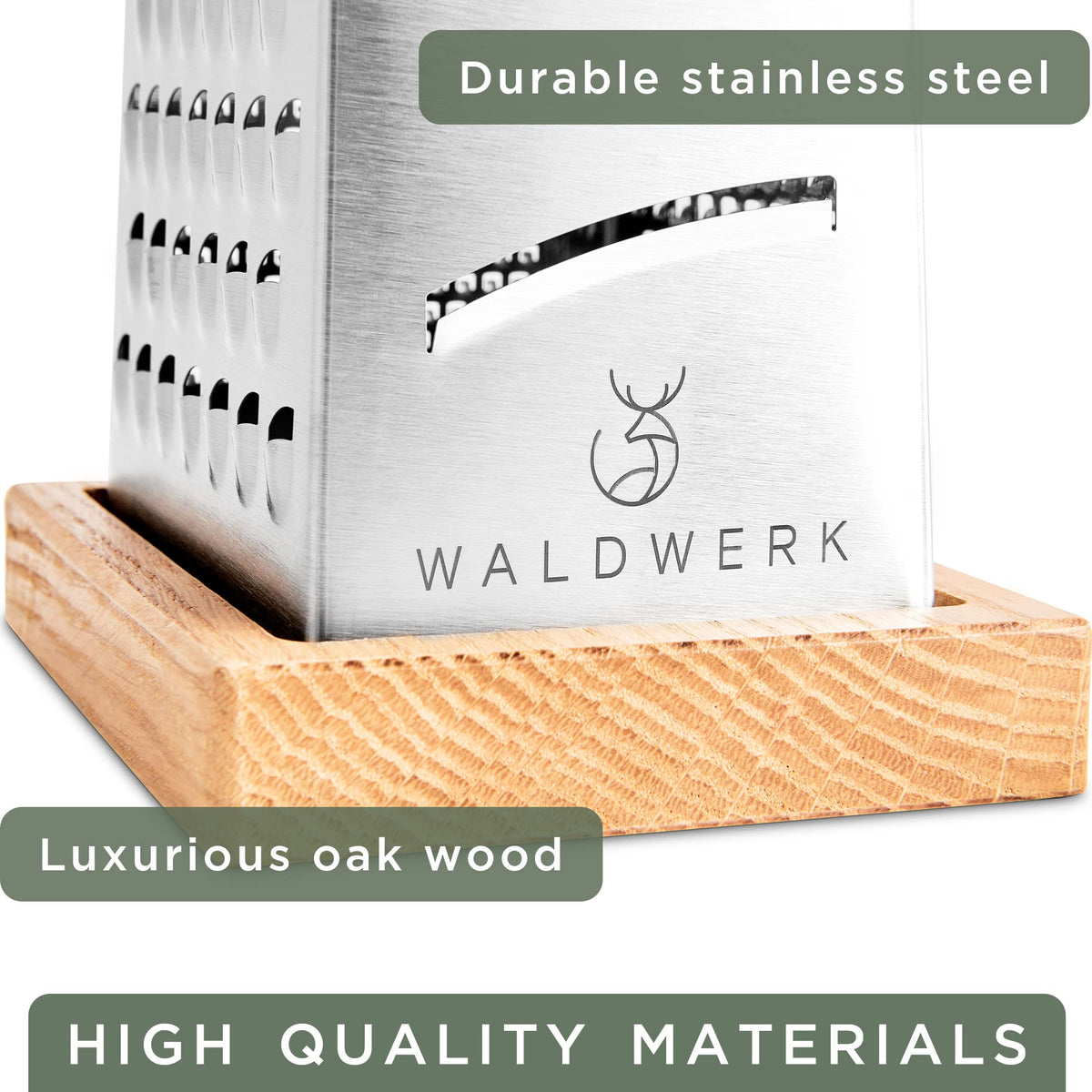 WALDWERK durable, plastic-free design simplifies kitchen cleanup.