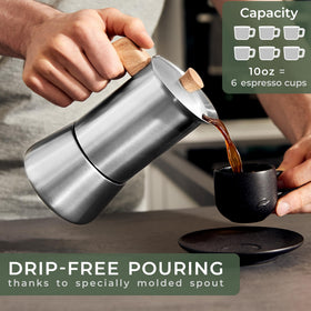 WALDWERK Moka Pot works on induction and all stovetops.