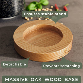 WALDWERK extra-long pestle eases comfortable grinding