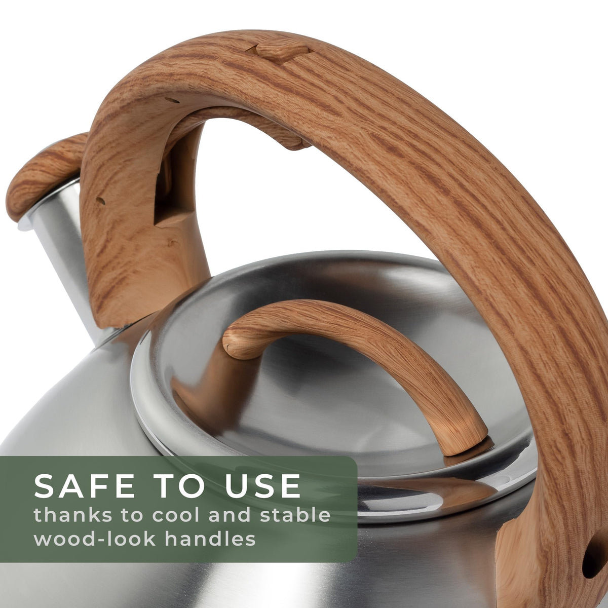 WALDWERK tea kettle whistling spout signals boiling.