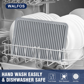Walfos two-pack gray trivets provide versatile heat protection.