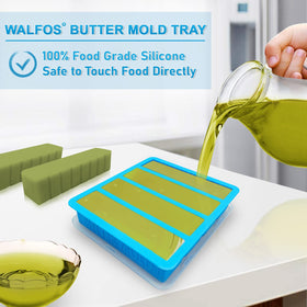 Walfos easy-release butter mold design allows clean pop-outs