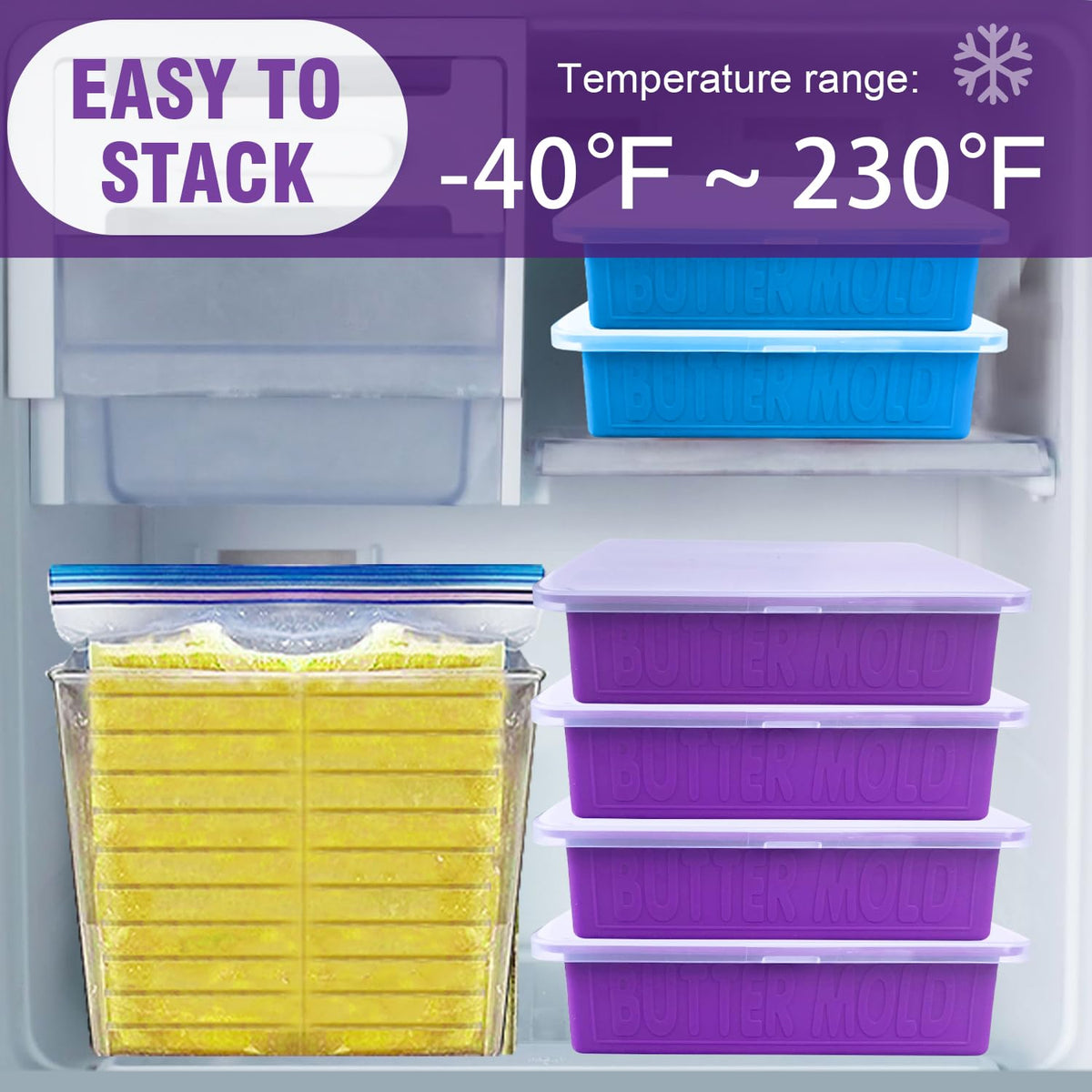 Walfos lid keeps homemade butter fresh in the fridge.