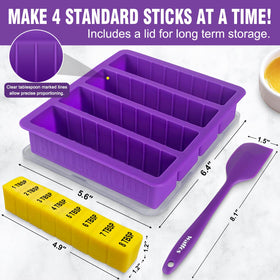 Walfos butter mold with non-stick release for quick unmolding.