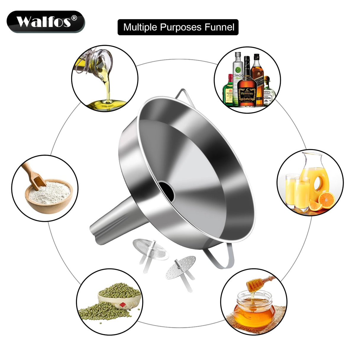 Walfos dishwasher-safe funnel simplifies post-use cleanup