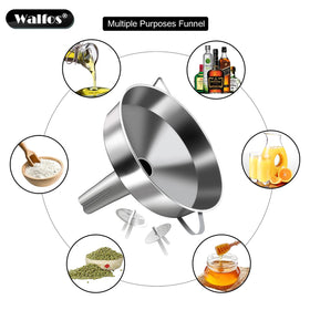 Walfos dishwasher-safe funnel simplifies post-use cleanup