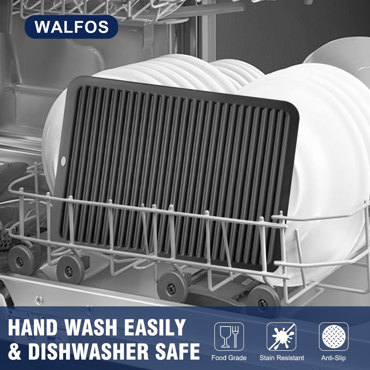 Walfos compact storage option: roll or hang to save space.