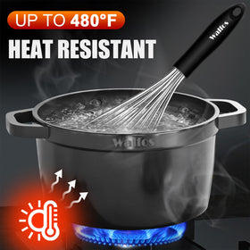Walfos dishwasher-safe whisk set ready for quick cleaning