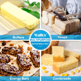 Walfos multiuse silicone mold suited for energy bars and soaps