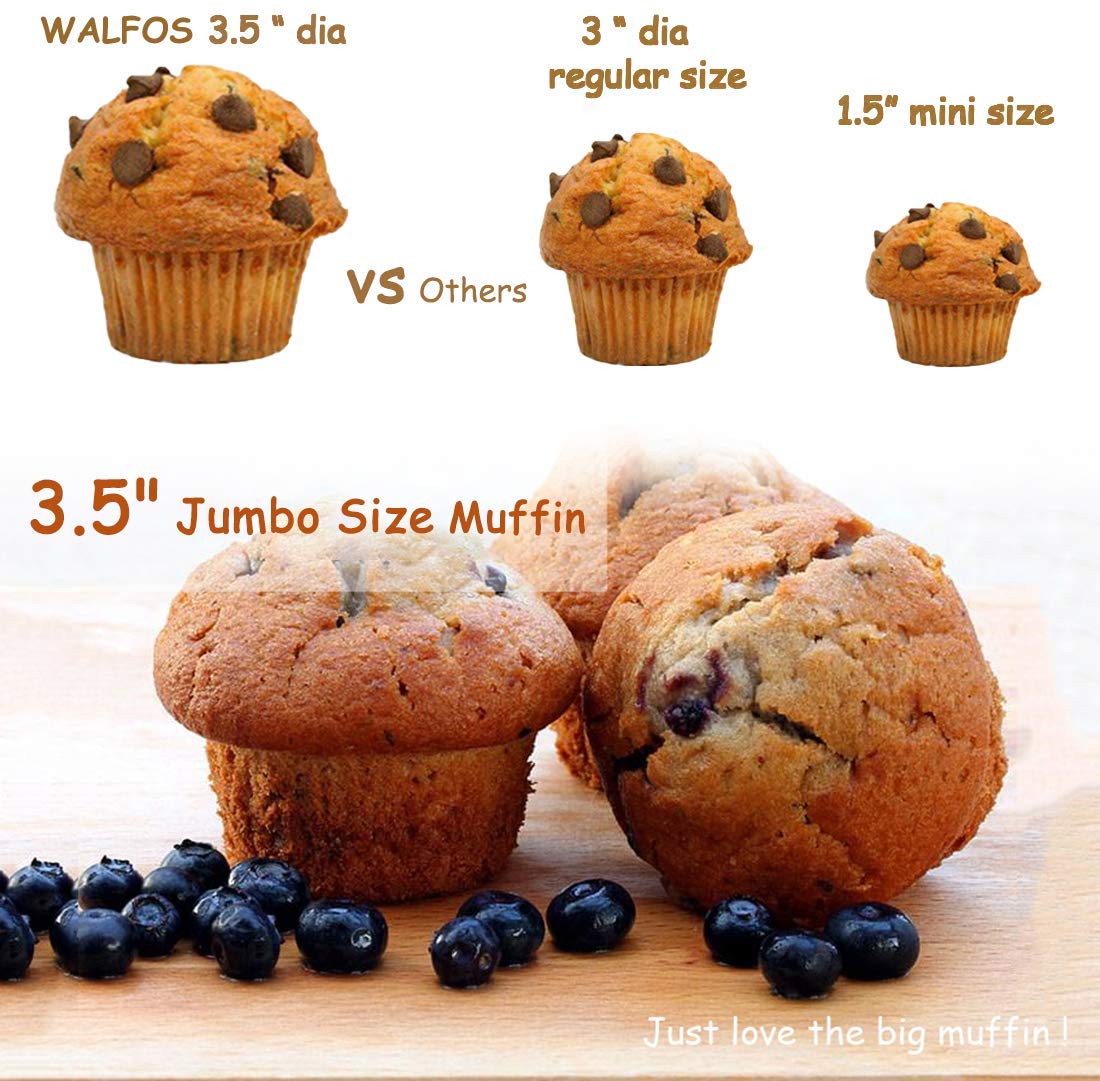 Walfos silicone Texas muffin pan can make pizza muffins and bites