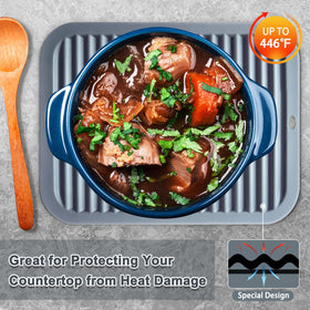 Walfos silicone trivet protecting countertops during heavy cooking sessions