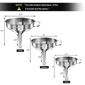 Walfos dual removable strainers prevent clogs during transfers.