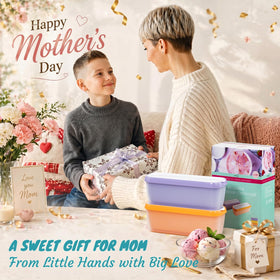 Wall Qmer 1.6qt purple-lid ice cream tub keeps treats fresh and scoop-ready.