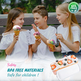 Wall Qmer fridge-door friendly ice cream tub fits compact kitchens.