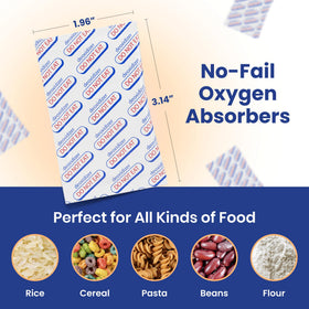 Wallaby oxygen absorbers for 5-gallon Mylar bags extend shelf life.