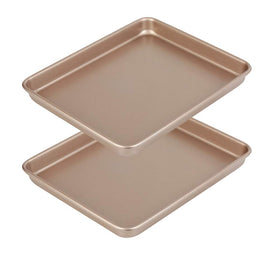 Walooza 11-inch baking sheets front view for versatile oven use and even browning