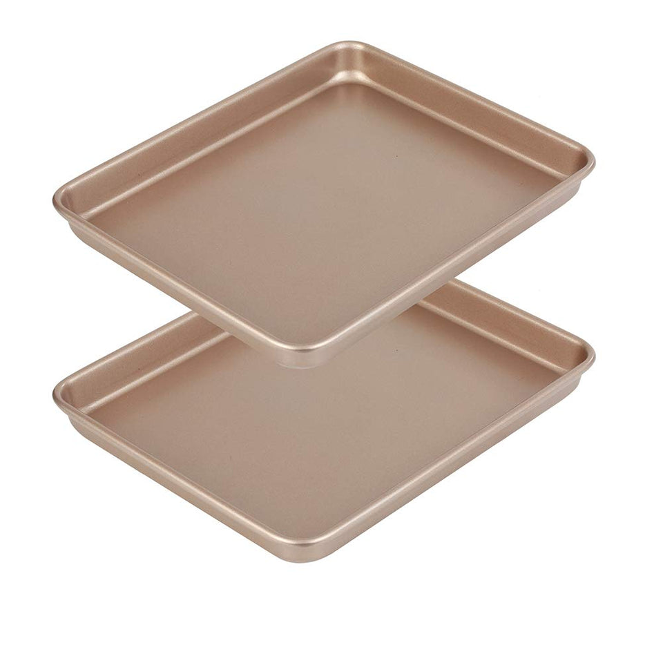 Walooza 11-inch baking sheets front view for versatile oven use and even browning