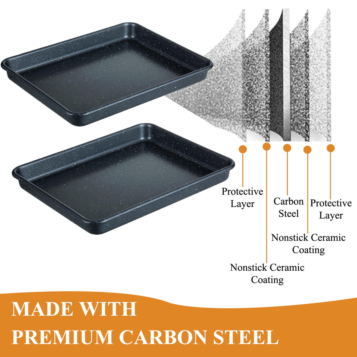 Walooza chemical-free nonstick coating supports easy release without harsh chemicals.