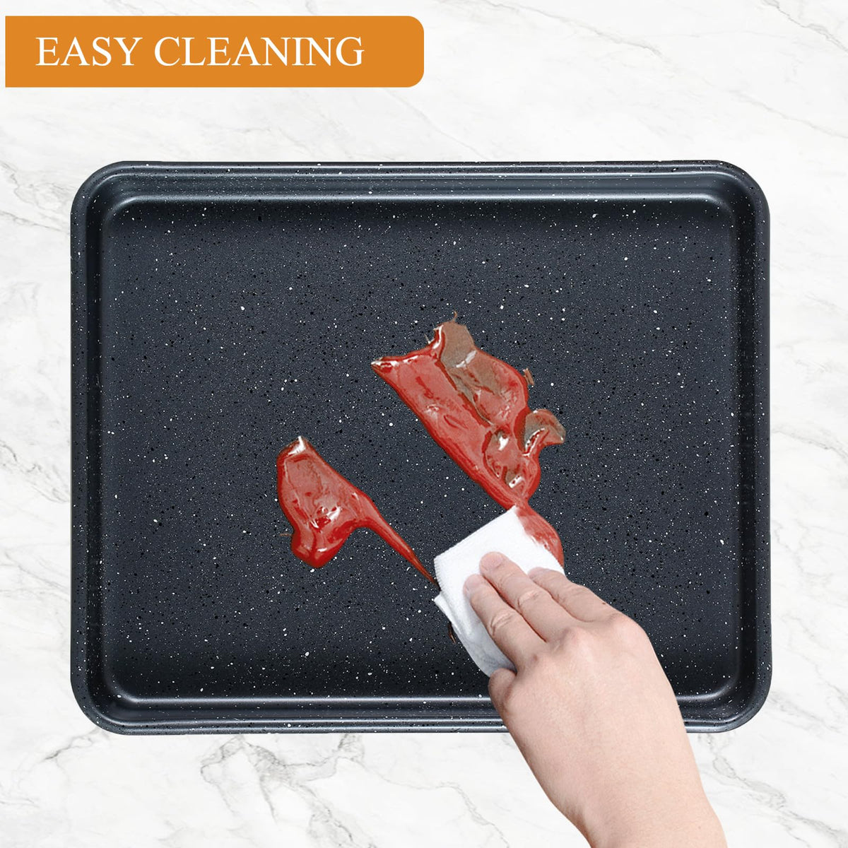 Walooza easy-clean interior and exterior surfaces simplify after-bake cleanup.