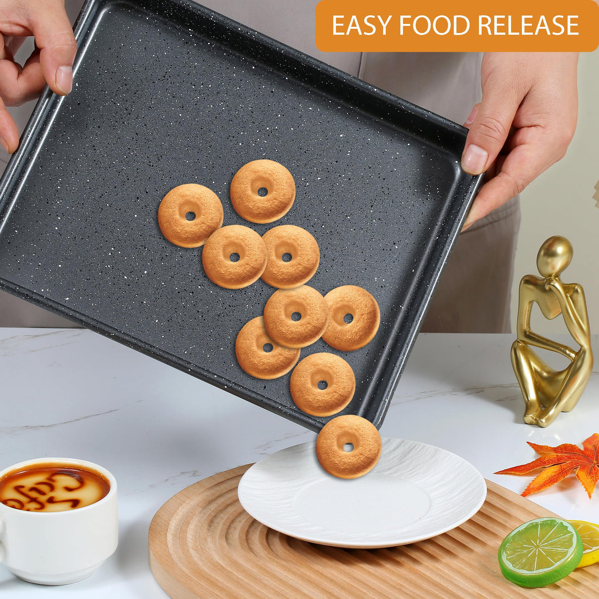 Walooza sheets are oven-safe up to 450°F for versatile baking tasks.
