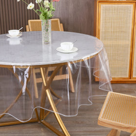 Walrus round tablecloth protector ideal for parties and gatherings.