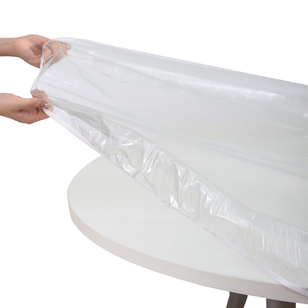 Walrus durable heavy-duty vinyl tablecloth protects against scratches and stains.