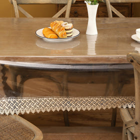 Walrus easy-clean tablecloth wipe-down cleanup after meals