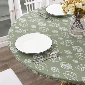 Walrus fitted round tablecloth designed for 45-56 inch tables.