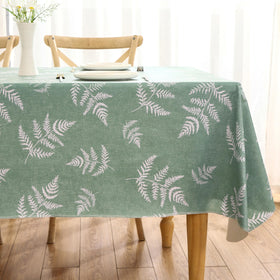 Walrus indoor-outdoor table cover mint leaf versatile for picnics and crafts