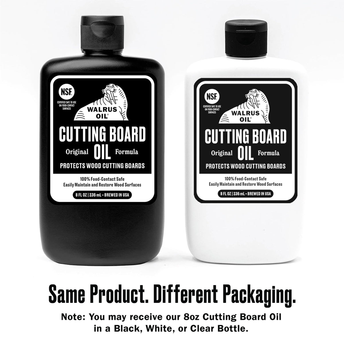 Walrus Oil wood-wax-tin provides protective finish for cutting boards and utensils.