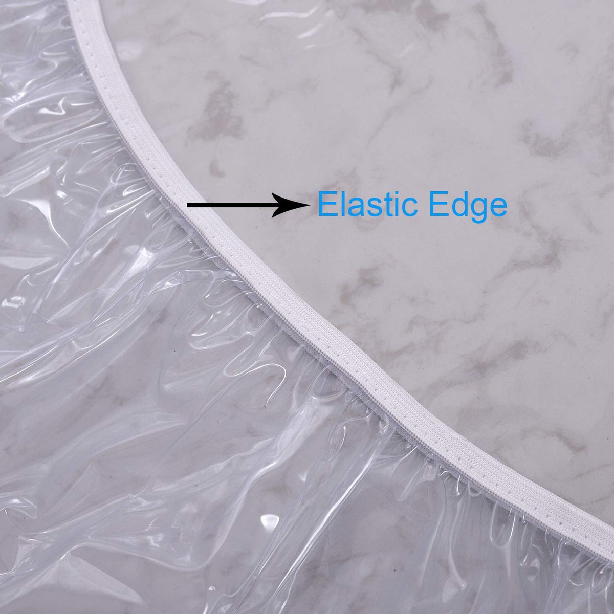 Walrus round table protector keeps surfaces clean during family dinners.
