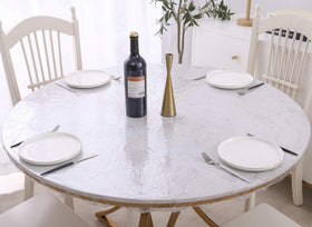 Walrus protective tablecloth adds subtle elegance while guarding dirt and spills.