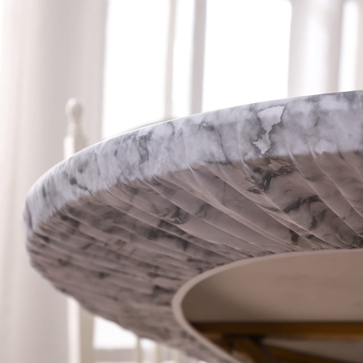 Walrus 57-66 inch round cover enhances any dining setup