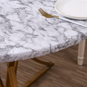 Walrus fitted vinyl cover keeps in place during meals and gatherings
