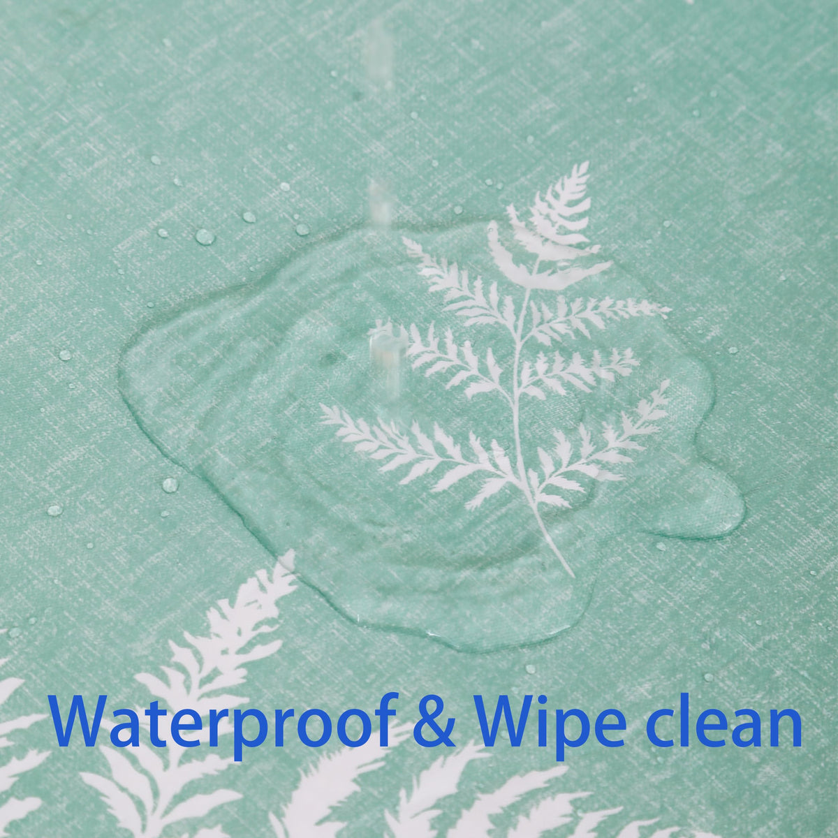 Walrus stain-resistant tablecloth keeps dining surfaces clean and presentable.