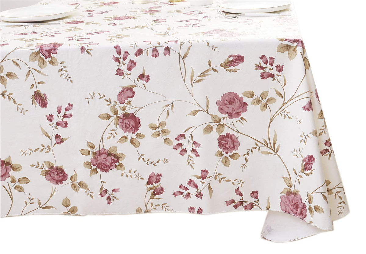 Walrus tablecloth shows waterproof and oil-proof surface for indoor or outdoor dining
