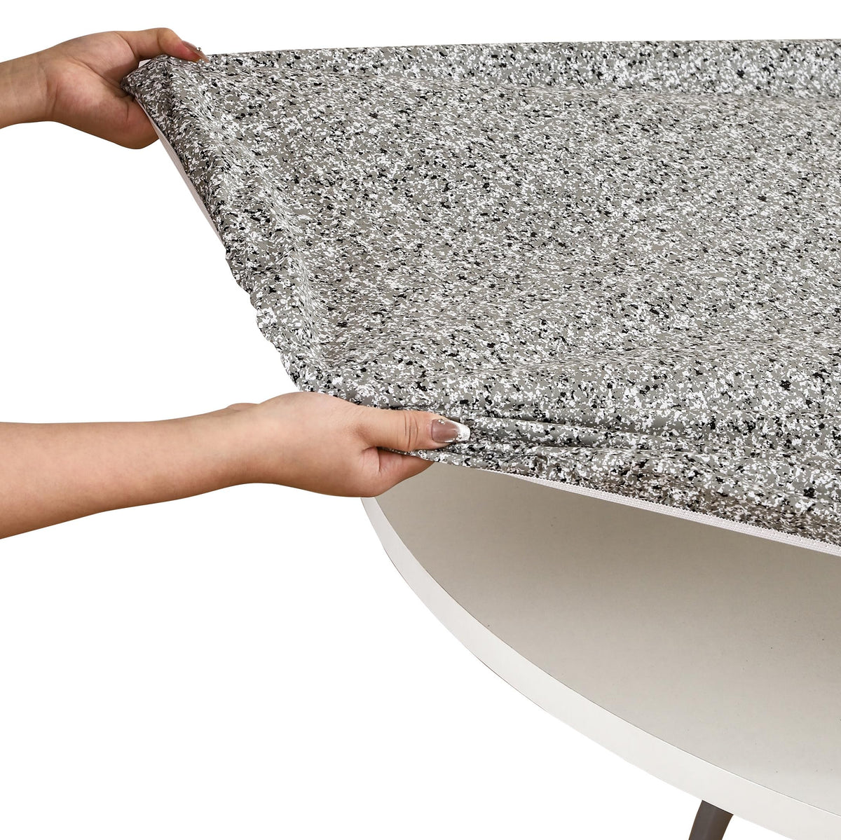 Walrus waterproof PVC tablecloth protects surfaces from spills and stains.