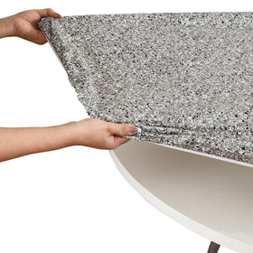 Walrus waterproof PVC tablecloth protects surfaces from spills and stains.
