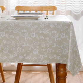 Walrus waterproof tablecloth that resists oils and wipes clean easily.