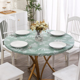 Walrus waterproof vinyl tablecloth protects surfaces from spills and stains.