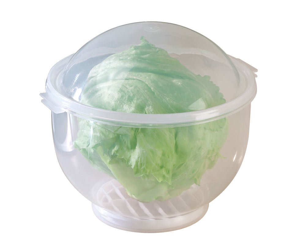 WalterDrake Lettuce Keeper spike setup for easy lettuce prep and crisper salads.