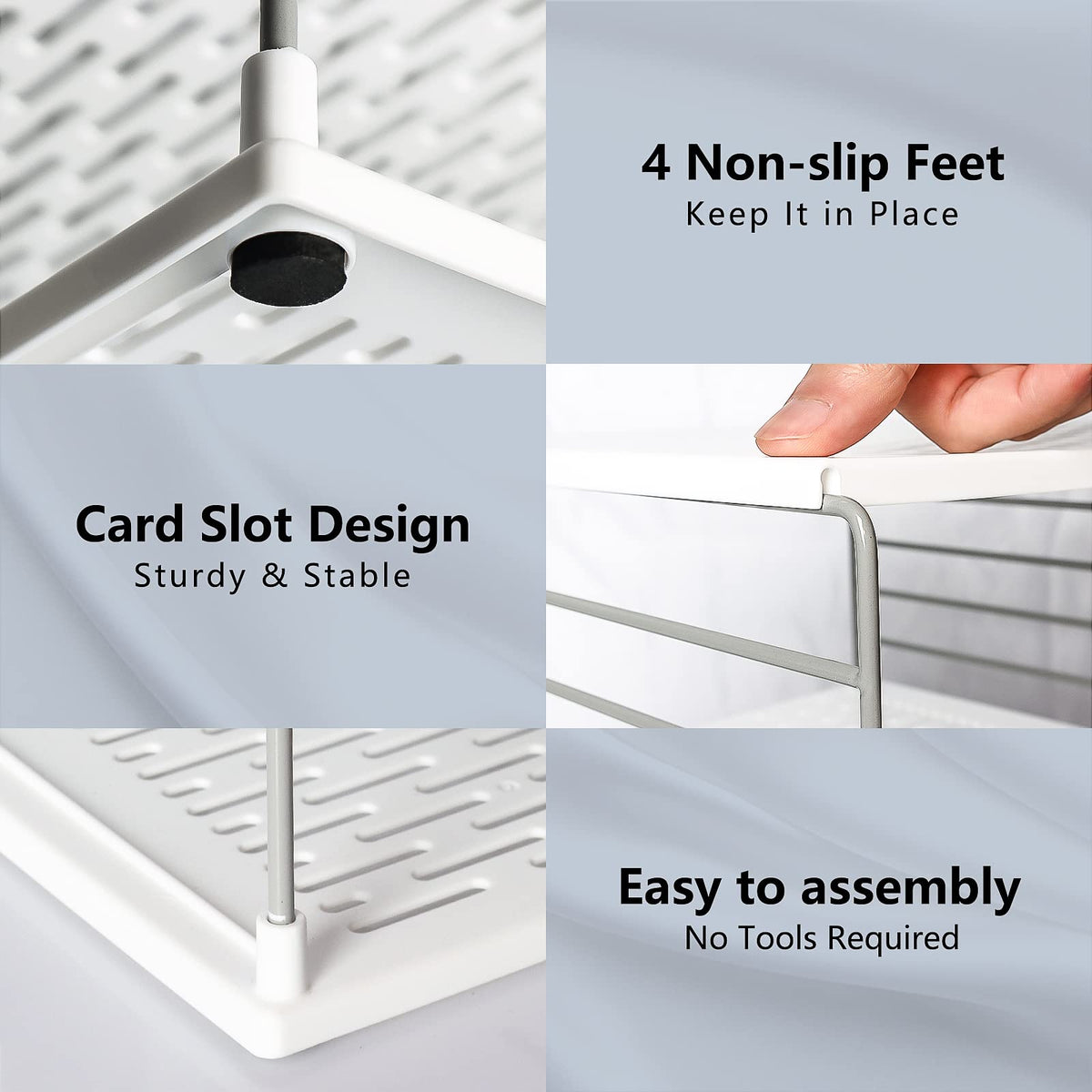 WANCHIY foil and wrap shelf keeps rolls within reach and organized