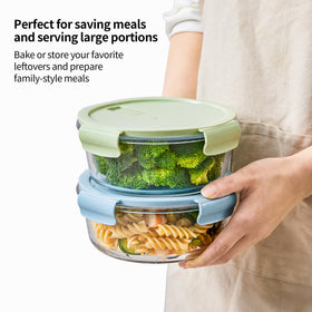 Wancilock airtight lids with four locking tabs seal freshness