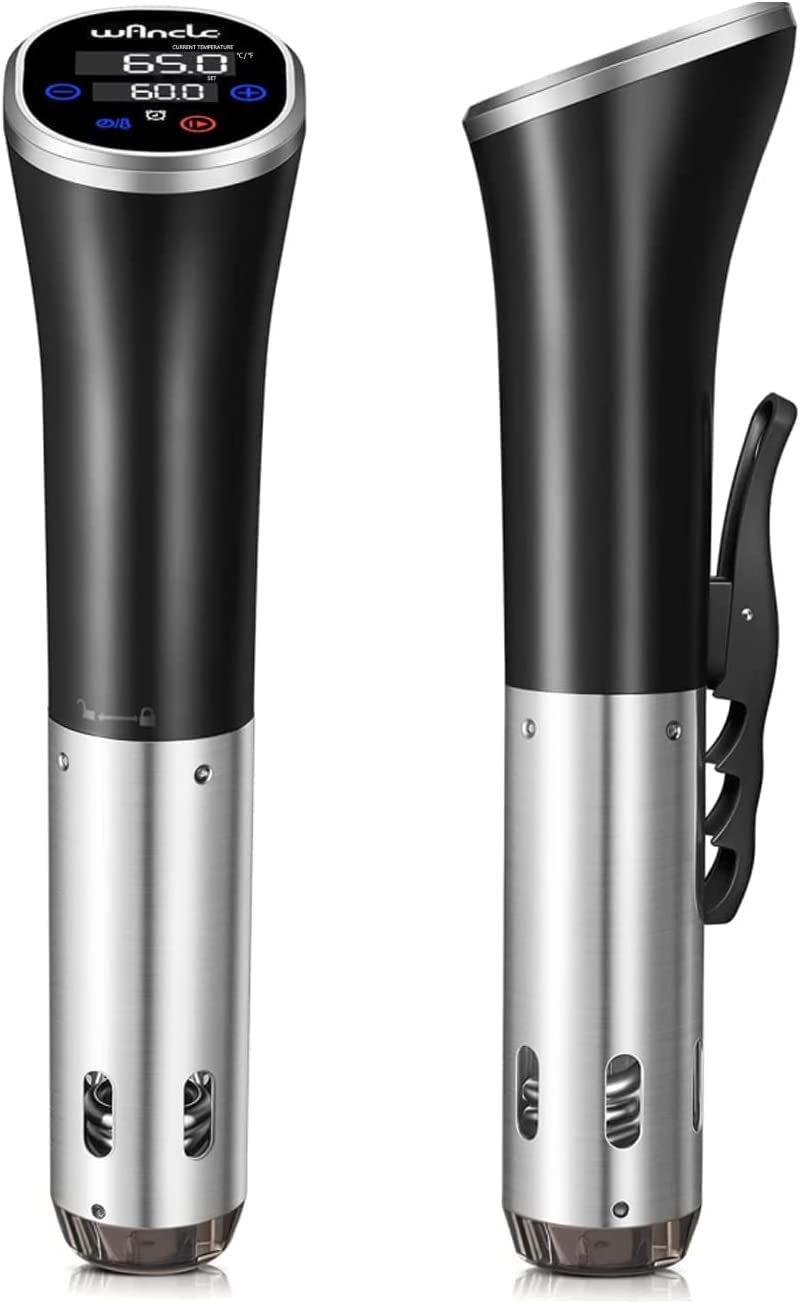 Wancle sous vide cooker with digital display for precise control and easy setup