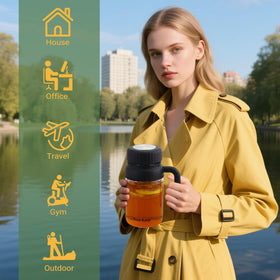 Sleek minimalist Wangsdjy bottle blends into kitchen or office spaces.