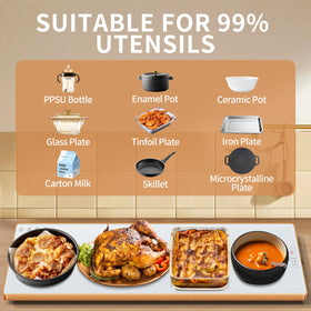 Wanish tray offers high and low temperature settings for flexible control