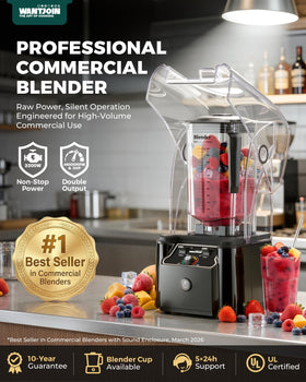 WantJoin 2200W motor powers smooth shakes and sauces