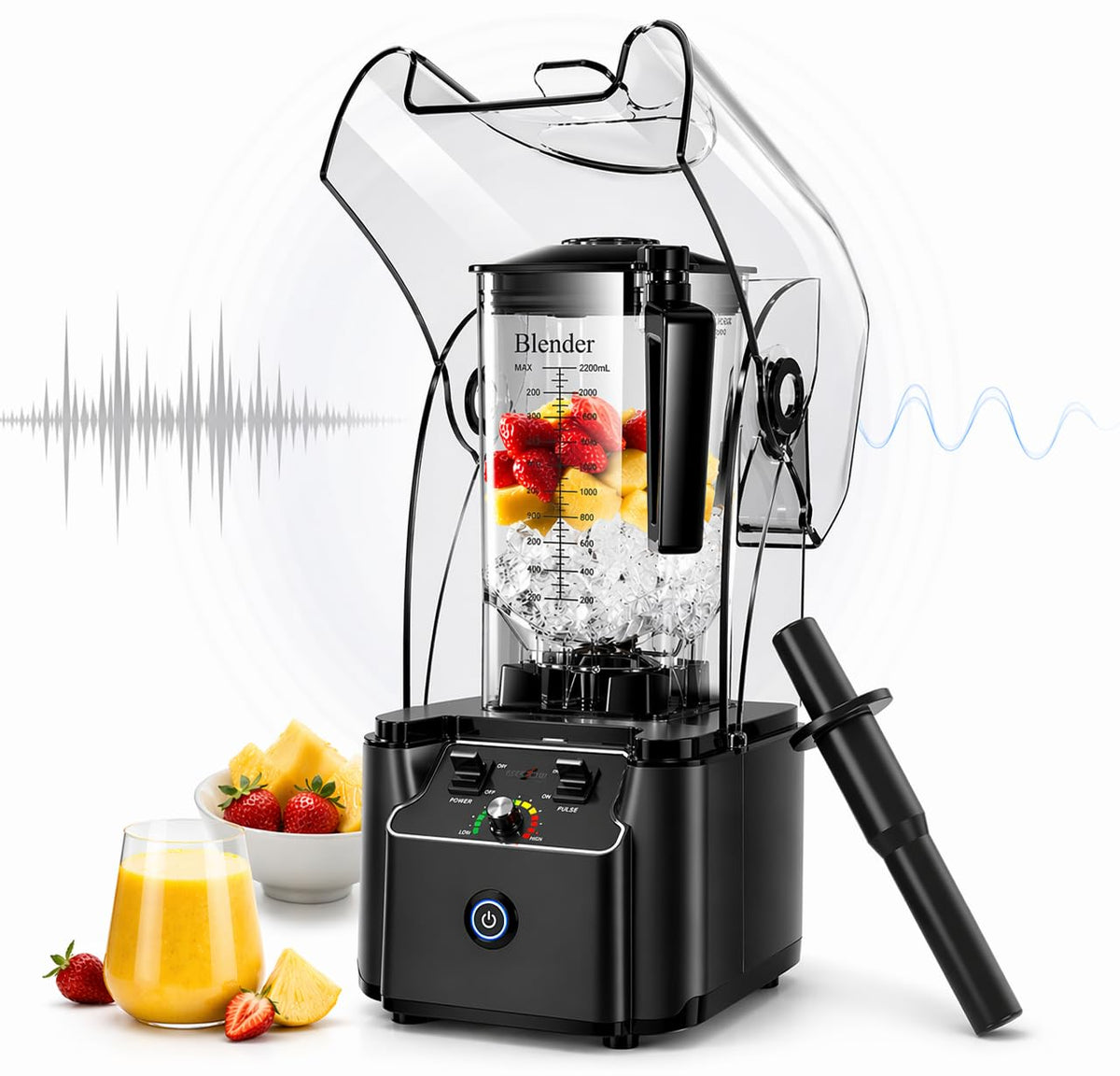WantJoin 80oz pitcher ideal for family batches and party blends