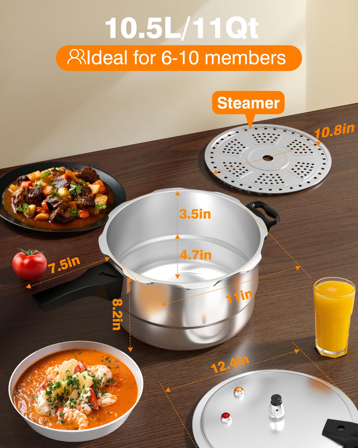 Burn-free long handle on WantJoin lid for easy, safe operation.
